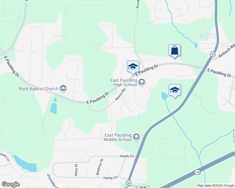map of restaurants, bars, coffee shops, grocery stores, and more near 349 Reece Road in Dallas
