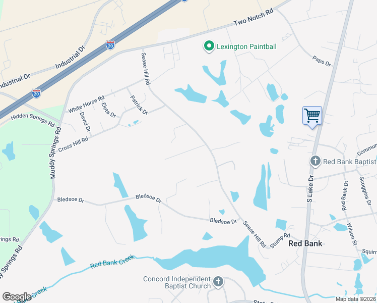 map of restaurants, bars, coffee shops, grocery stores, and more near 368 Sease Hill Rd in Lexington