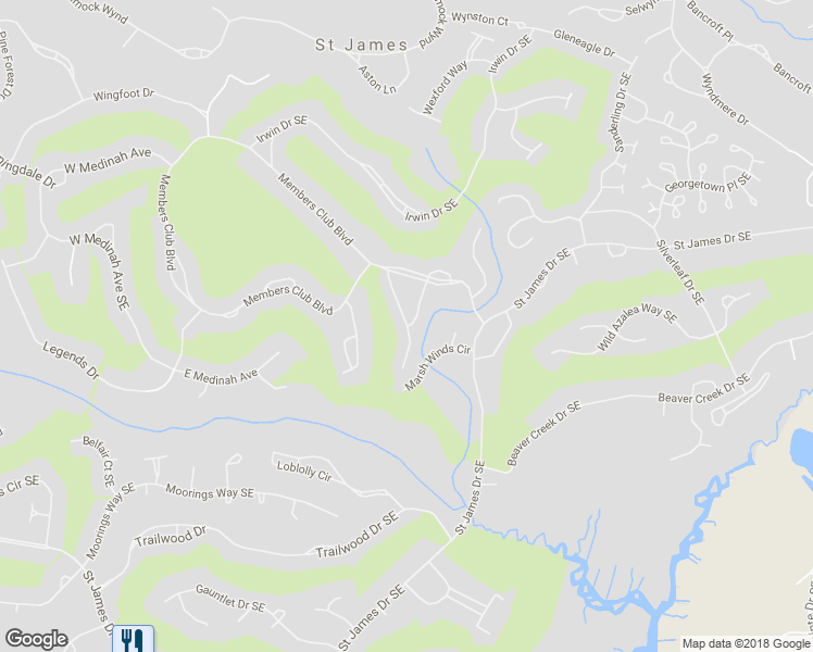 map of restaurants, bars, coffee shops, grocery stores, and more near 2006 Club Villas Drive in Southport