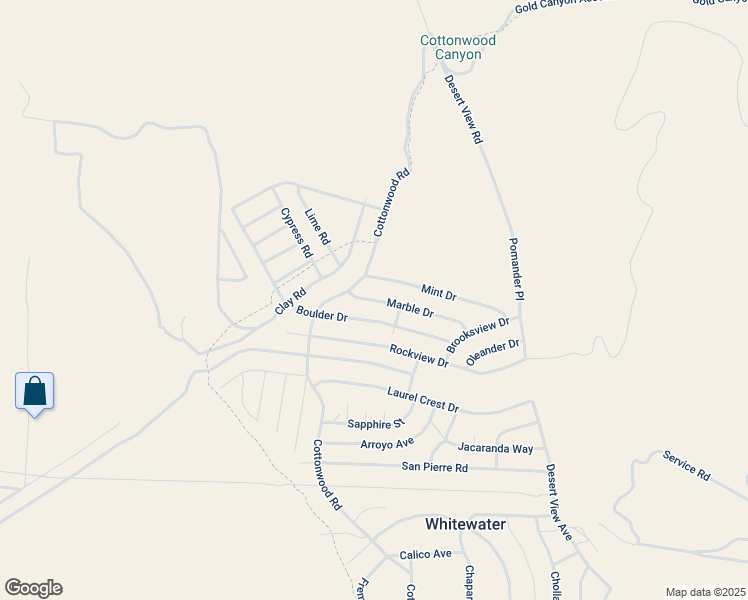 map of restaurants, bars, coffee shops, grocery stores, and more near Marble Drive in Whitewater