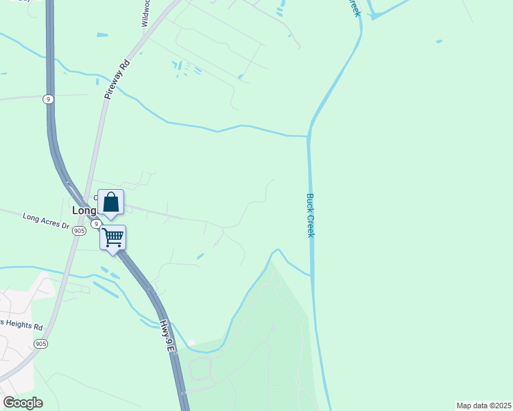 map of restaurants, bars, coffee shops, grocery stores, and more near 350 Cox Lane in Longs