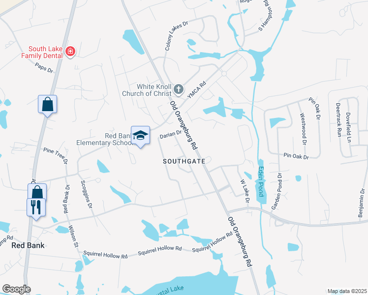 map of restaurants, bars, coffee shops, grocery stores, and more near 138 New Market Drive in Lexington