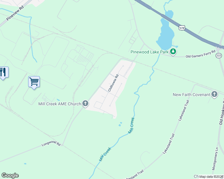 map of restaurants, bars, coffee shops, grocery stores, and more near 529 Chilhowie Road in Columbia