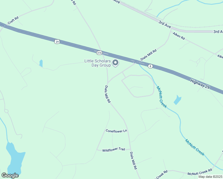map of restaurants, bars, coffee shops, grocery stores, and more near 2170 Dials Mill Road in Statham