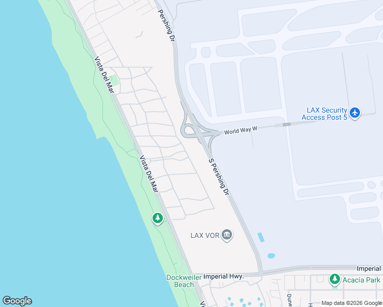 map of restaurants, bars, coffee shops, grocery stores, and more near 8912 Trask Avenue in Los Angeles