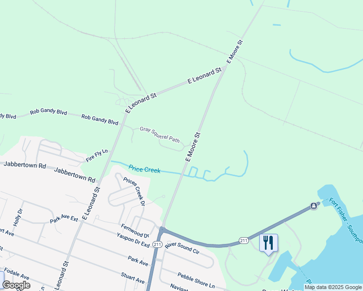 map of restaurants, bars, coffee shops, grocery stores, and more near 5988 Gray Squirrel Path in Southport