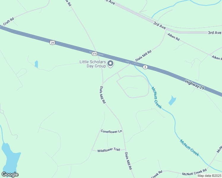 map of restaurants, bars, coffee shops, grocery stores, and more near 2170 Dials Mill Road in Statham