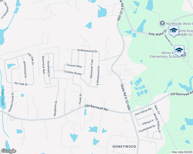 map of restaurants, bars, coffee shops, grocery stores, and more near 132 South Wrenwood Drive in Lexington