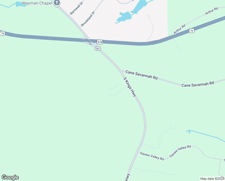 map of restaurants, bars, coffee shops, grocery stores, and more near 230 South Carolina 261 in Sumter County