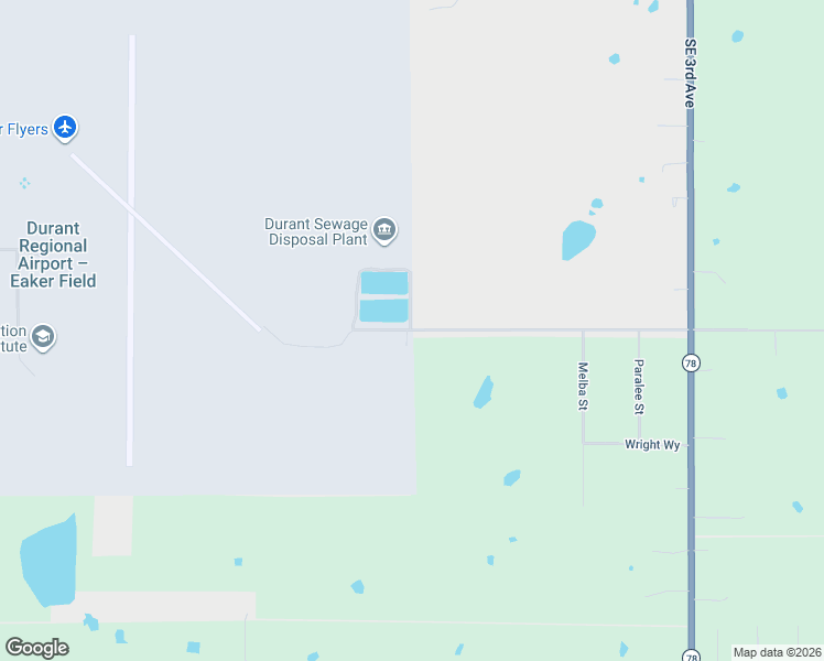 map of restaurants, bars, coffee shops, grocery stores, and more near in Durant