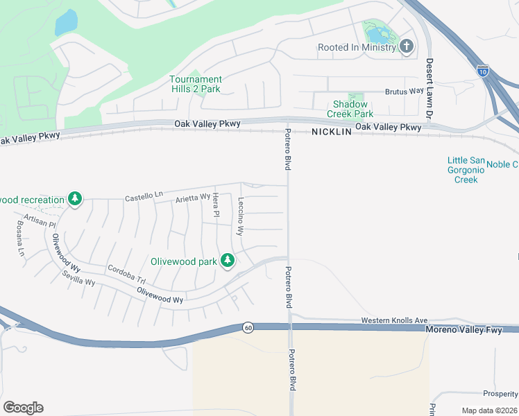 map of restaurants, bars, coffee shops, grocery stores, and more near 36938 Frantoio Street in Beaumont