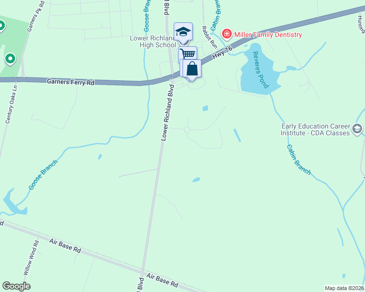 map of restaurants, bars, coffee shops, grocery stores, and more near 5233 Lower Richland Boulevard in Hopkins