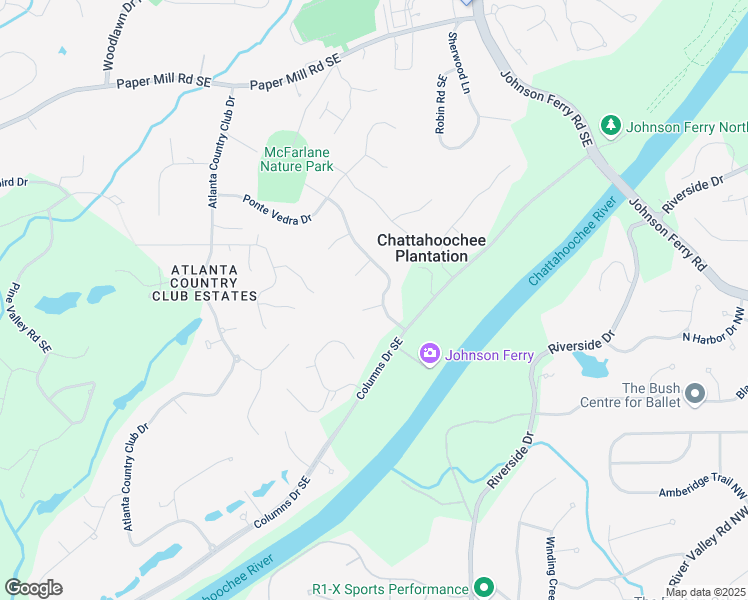 map of restaurants, bars, coffee shops, grocery stores, and more near 660 Willow Knoll Drive in Marietta