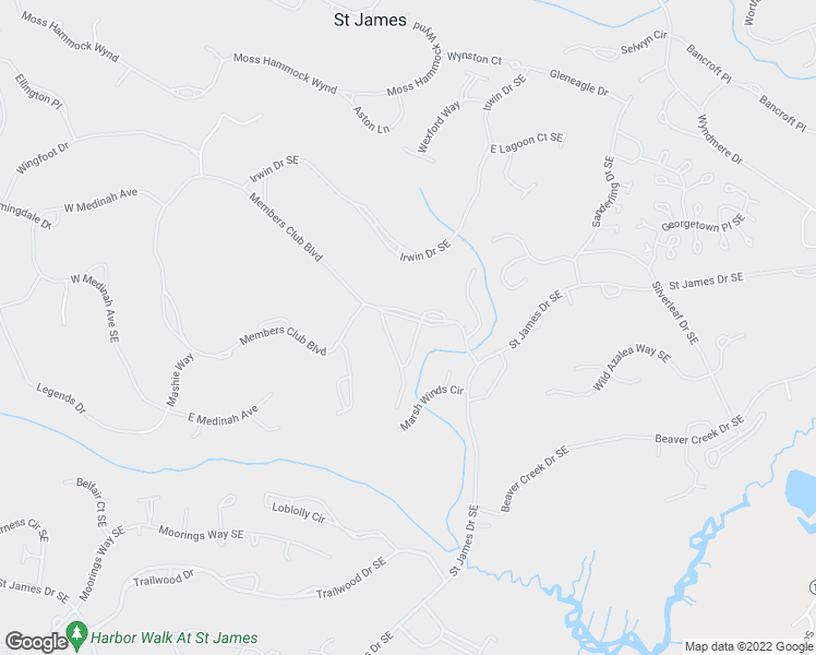 map of restaurants, bars, coffee shops, grocery stores, and more near 3350 Club Villa Drive in Southport