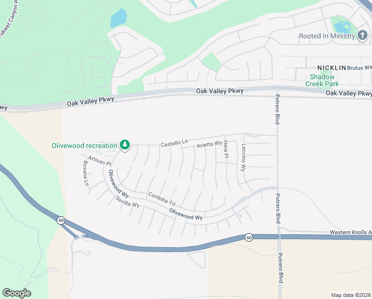 map of restaurants, bars, coffee shops, grocery stores, and more near Castello Lane in Beaumont