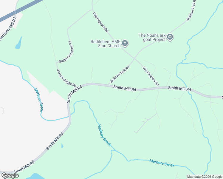 map of restaurants, bars, coffee shops, grocery stores, and more near 434 Smith Mill Road in Winder