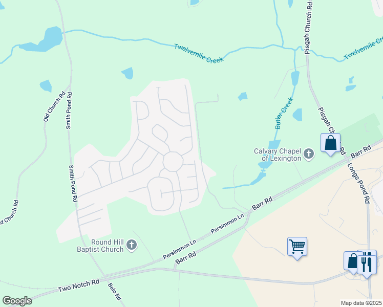 map of restaurants, bars, coffee shops, grocery stores, and more near 116 Star Hill Lane in Lexington