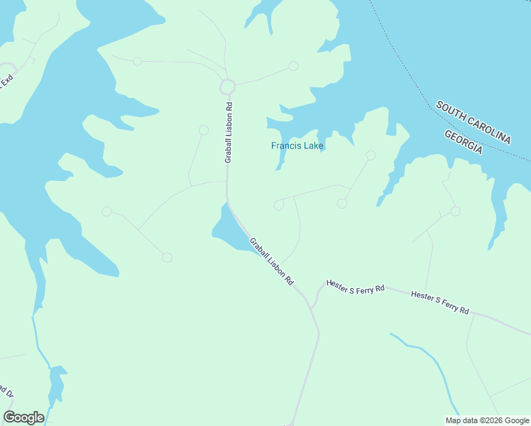 map of restaurants, bars, coffee shops, grocery stores, and more near 1125 Hunters Landing in Lincolnton