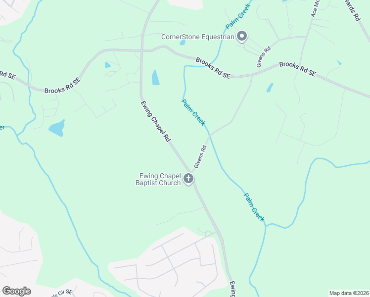 map of restaurants, bars, coffee shops, grocery stores, and more near 1636 Ewing Chapel Road in Dacula