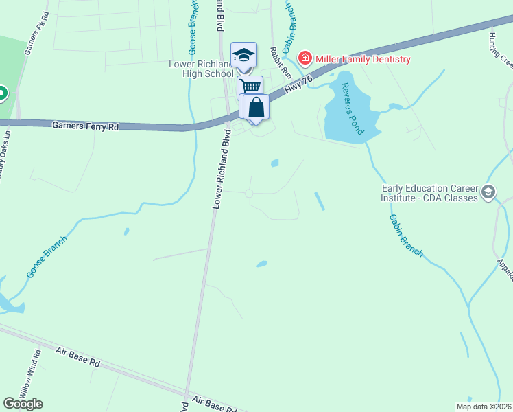 map of restaurants, bars, coffee shops, grocery stores, and more near 5233 Lower Richland Boulevard in Hopkins