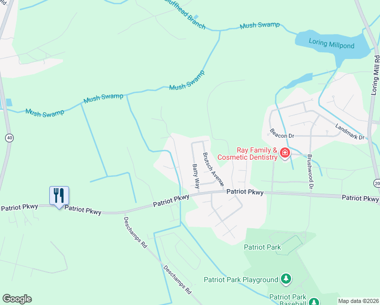 map of restaurants, bars, coffee shops, grocery stores, and more near 610 Batty Way in Sumter