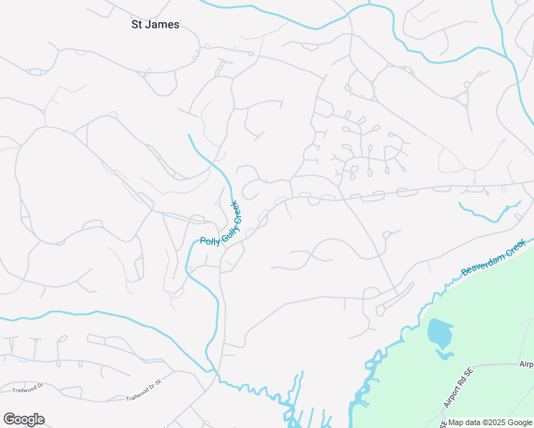 map of restaurants, bars, coffee shops, grocery stores, and more near 3201 Saint James Drive Southeast in Saint James