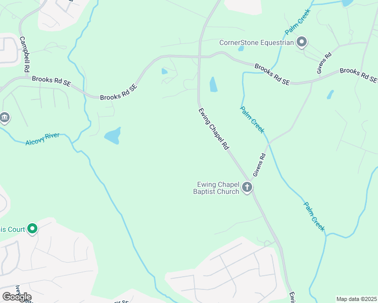 map of restaurants, bars, coffee shops, grocery stores, and more near 1597 Ewing Chapel Road in Dacula