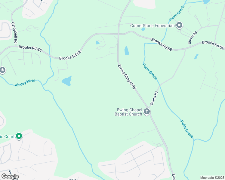 map of restaurants, bars, coffee shops, grocery stores, and more near 1597 Ewing Chapel Road in Dacula