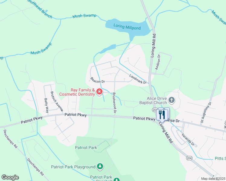 map of restaurants, bars, coffee shops, grocery stores, and more near 680 Constitution Drive in Sumter