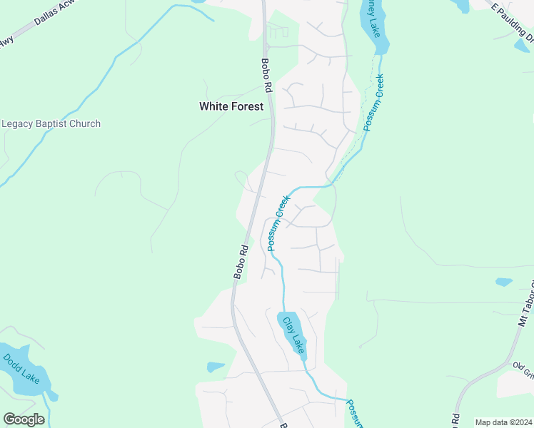 map of restaurants, bars, coffee shops, grocery stores, and more near 610 Riverwood Pass in Dallas