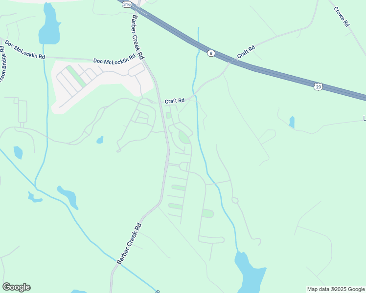 map of restaurants, bars, coffee shops, grocery stores, and more near 1280 Greenleffe Circle in Statham