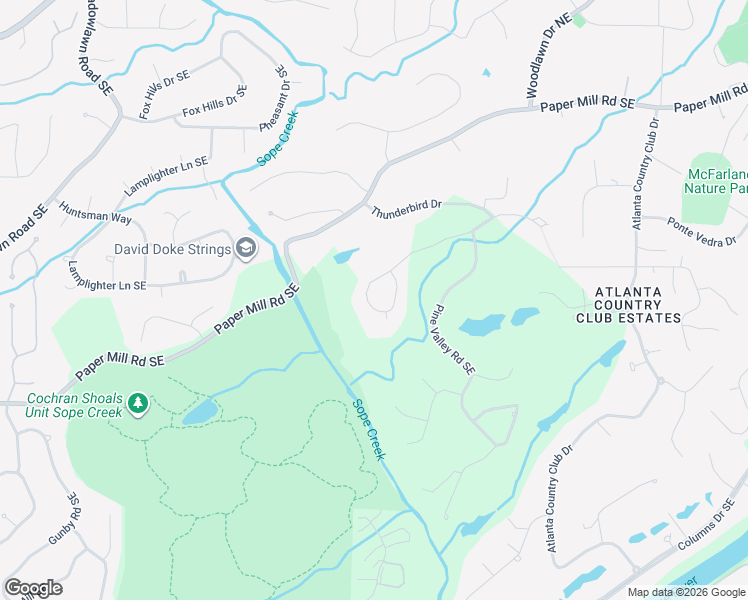 map of restaurants, bars, coffee shops, grocery stores, and more near 359 Cherry Hill Drive in Marietta