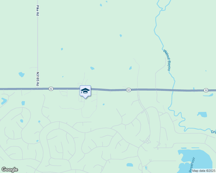 map of restaurants, bars, coffee shops, grocery stores, and more near 22128 Highway 32 in Burneyville