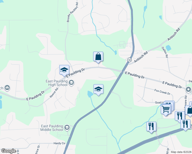 map of restaurants, bars, coffee shops, grocery stores, and more near 228 Etowah Drive in Dallas