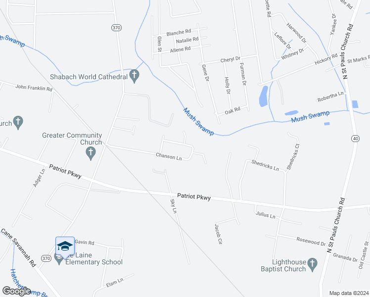 map of restaurants, bars, coffee shops, grocery stores, and more near 4585 Chanson Lane in Sumter