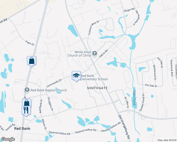 map of restaurants, bars, coffee shops, grocery stores, and more near 104 Westpointe Court in Lexington