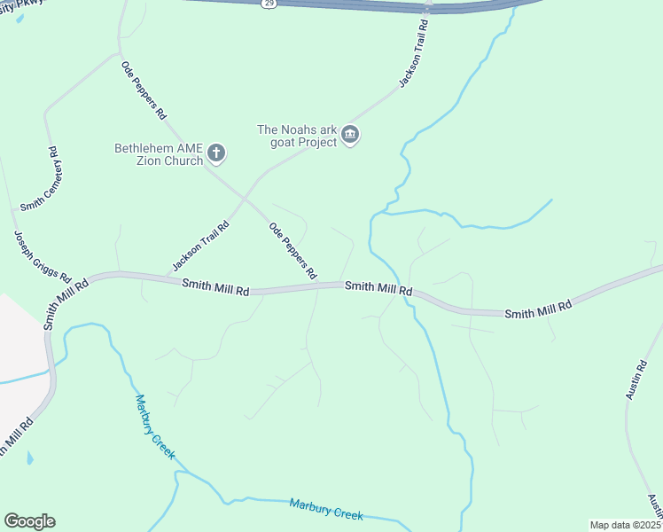 map of restaurants, bars, coffee shops, grocery stores, and more near 520 Smith Mill Road in Winder