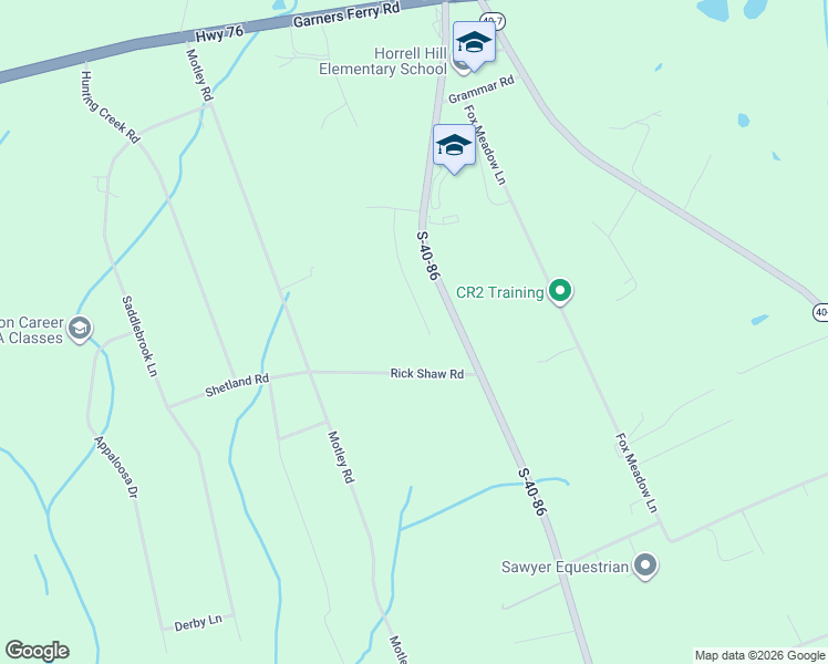 map of restaurants, bars, coffee shops, grocery stores, and more near 152 Rick Shaw Road in Hopkins