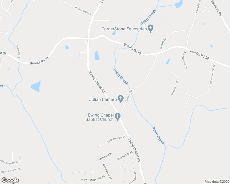 map of restaurants, bars, coffee shops, grocery stores, and more near 1636 Ewing Chapel Road in Dacula
