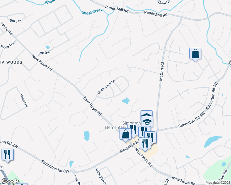 map of restaurants, bars, coffee shops, grocery stores, and more near 700 Carriage Lane in Lawrenceville