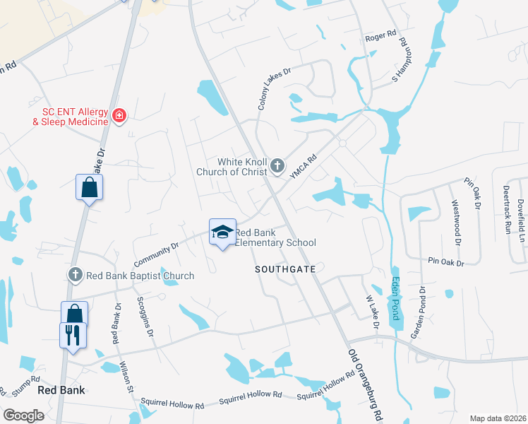 map of restaurants, bars, coffee shops, grocery stores, and more near 112 Darian Drive in Lexington
