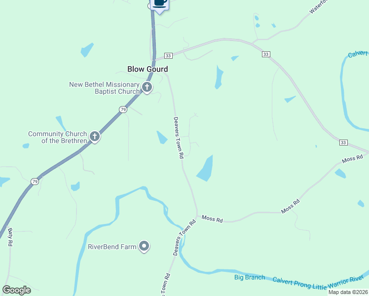 map of restaurants, bars, coffee shops, grocery stores, and more near 2832 Deavers Town Road in Cleveland