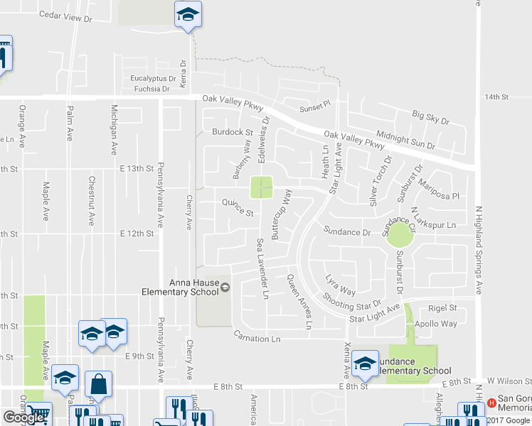 map of restaurants, bars, coffee shops, grocery stores, and more near 1244 Sea Lavender Lane in Beaumont