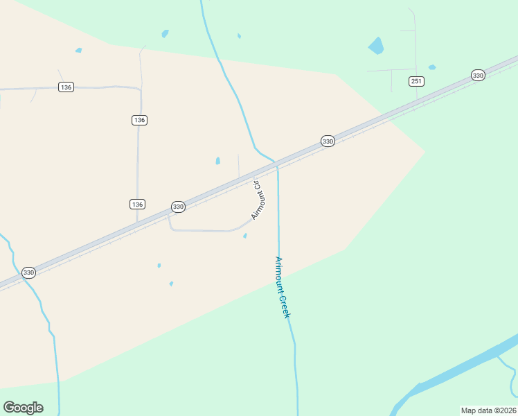 map of restaurants, bars, coffee shops, grocery stores, and more near 135 Airmount Circle in Coffeeville