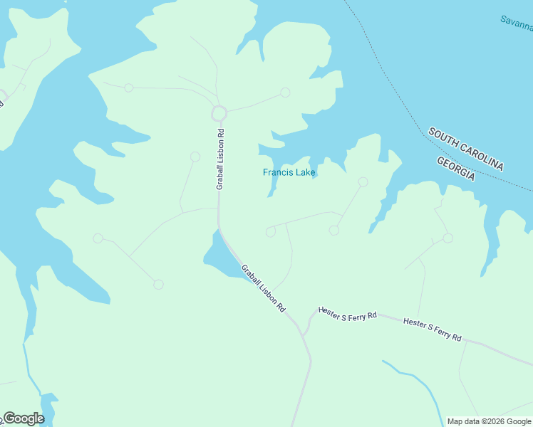 map of restaurants, bars, coffee shops, grocery stores, and more near 1111 Watersedge Cove in Lincolnton