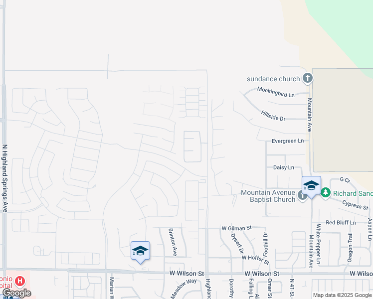 map of restaurants, bars, coffee shops, grocery stores, and more near 5218 Dogwood Place in Banning