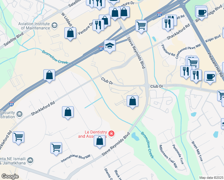 map of restaurants, bars, coffee shops, grocery stores, and more near 4086 Stillwater Drive in Duluth