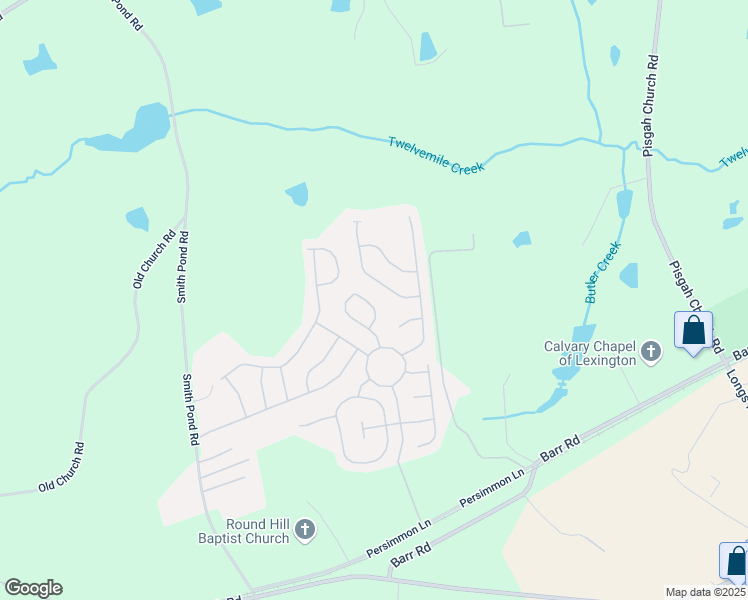map of restaurants, bars, coffee shops, grocery stores, and more near 224 Glossy Green Lane in Lexington