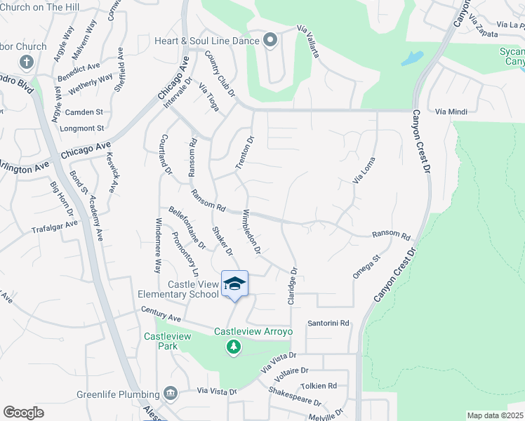 map of restaurants, bars, coffee shops, grocery stores, and more near 1377 Ransom Road in Riverside
