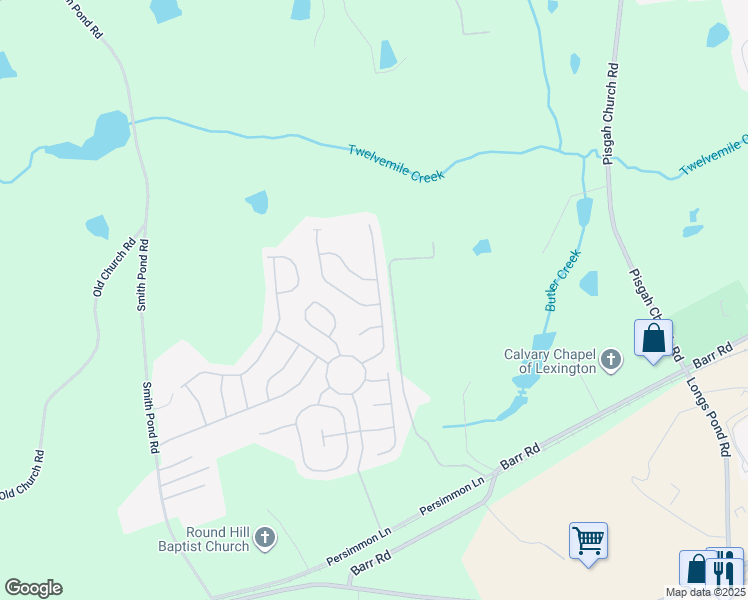 map of restaurants, bars, coffee shops, grocery stores, and more near 167 Star Hill Lane in Lexington